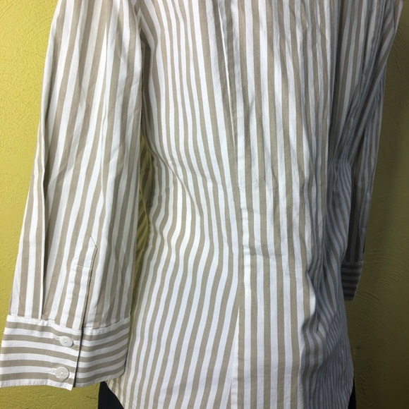 Woman’s New Raffael Striped 3/4 Length Sleeve Top - Picture 13 of 15